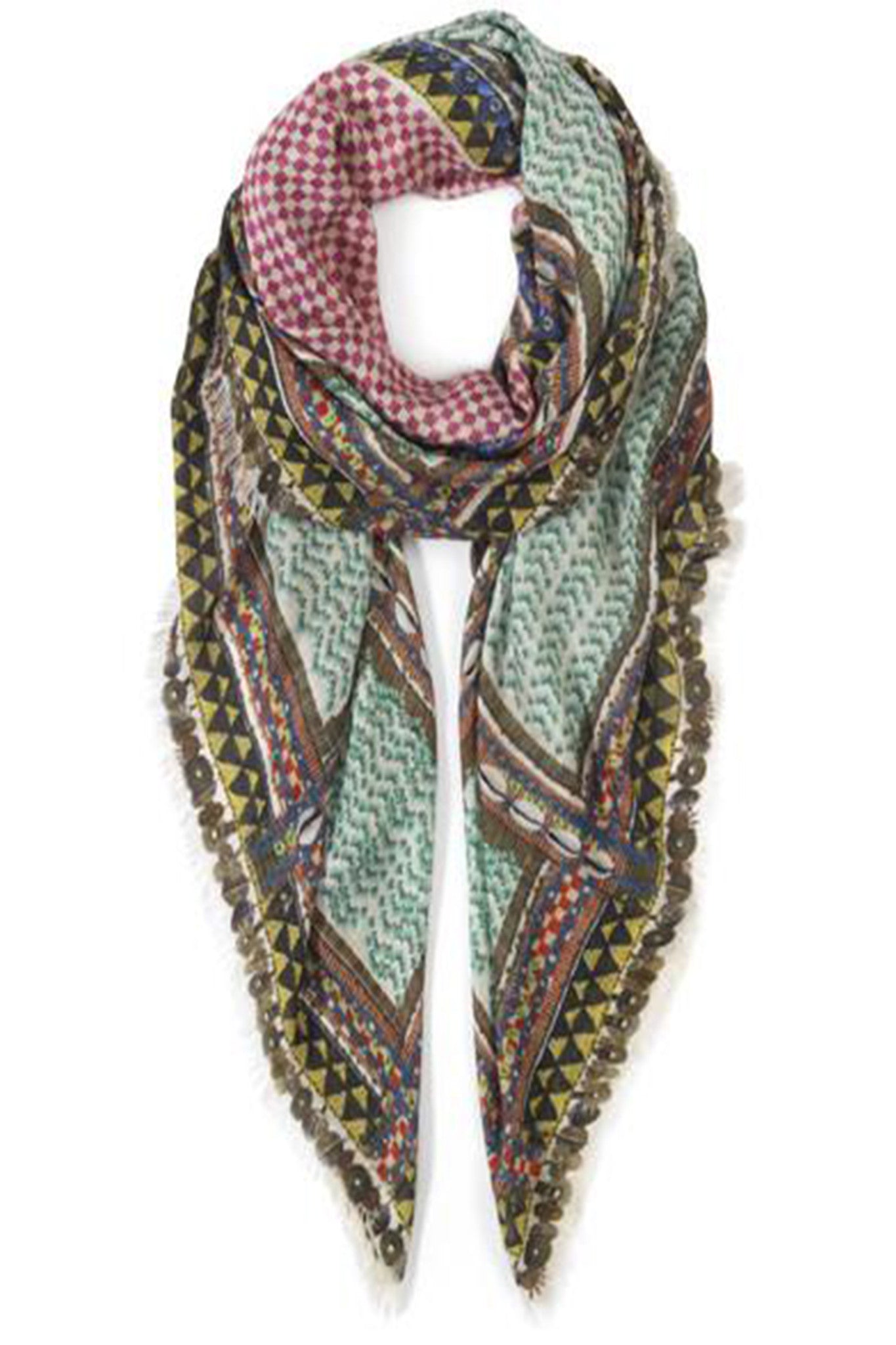 JANE CARR Mukenga Square Scarf-Scarves-Wardrobe Apparel
