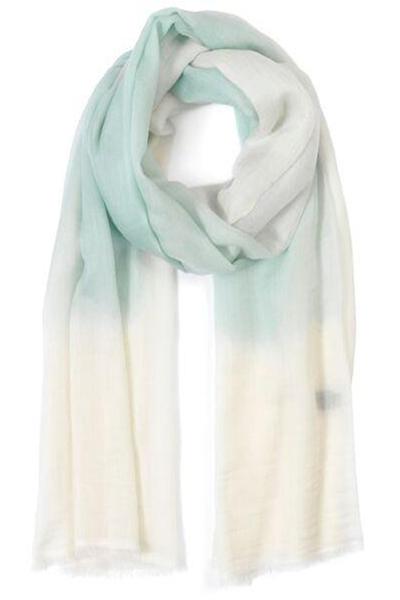 JANE CARR Two-Tone Wrap Scarf-Scarves-Wardrobe Apparel